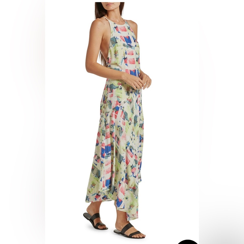 Joie Cynthia Maxi Silk Halter Dress